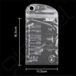 Silverline Csepp/pára/porálló tok, simítózáras, AQUA (univerzális, strandra, tópartra, terepre) FEHÉR