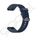 Silverline Pótszíj (egyedi méret, 20mm, szilikon, rombusz, QuickFit csatlakozás) SÖTÉTKÉK