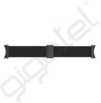 Designed for samsung pótszíj (egyedi méret, M/L méret, alumínium, állítható, milánói) FEKETE