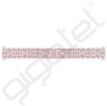 Silverline Pótszíj (univerzális, 22mm, rozsdamentes acél, strasszkő) ROZÉARANY