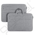 Dux Ducis LBTC kézitáska álló LAPTOP/NOTEBOOK/TABLET (univerzális, textil, kézpánt, 15.5-16" méret) VILÁGOSSZÜRKE
