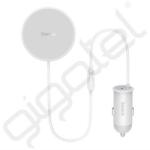 Baseus CW01 autós töltő Type-C aljzat (40W, wireless, MagSafe, 120cm) FEHÉR