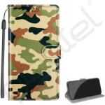 Silverline Tok álló, bőr hatású (FLIP, oldalra nyíló, kártyazseb, asztali tartó + kézpánt) TEREP minta