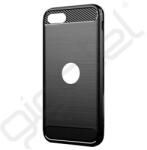 Silverline Szilikon telefonvédő (ütésállóság, légpárnás sarok, szálcsiszolt, karbon minta, logó kivágás) FEKETE - extratelgsm - 1 999 Ft