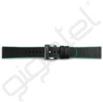 Designed for samsung pótszíj (univerzális, 20mm, szilikon, lyukacsos, légáteresztő, állítható) SÖTÉTZÖLD