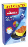 Vileda Mosogatószivacs, 3+1 db, VILEDA "Pur Active Colors (KHTV45) - fapadospatron