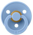 BIBS Suzeta Colour Latex, Tetina Rotunda, 0 Luni +, Sky Blue (100230C)