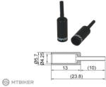 Jagwire BOT723BJ bowden terminál védelemmel, Al, 4 mm, fekete