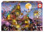 Educa Puzzle Fairy House Educa 500 piese și lipici Fix (EDU19554) Puzzle