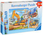 Ravensburger Пъзел Ravensburger от 3 x 49 части - Строителни машини (9226) - ozone