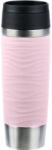 emsa TRAVEL MUG Waves Grande thermal mug (light pink/stainless steel, 0.5 liters) (N2022700) - pcone