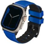 UNIQ Linus Airosoft Szilikon Szíj Apple Watch 1/2/3/4/5/6/7/8/SE/SE2/Ultra 42/44/45/49mm - Kék