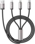 Tech-Protect UltraBoost 3in1 USB-A - Lightning / USB-C / micro USB 3.5A kábel 1m - szürke
