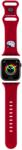 Hello Kitty Liquid Silicone Kitty Head Logo szíj Apple Watch 38/40mm-hez Piros