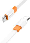 BOROFONE Cable BX89 Union - Type C to Type C - PD 60W 1 méter fehér-narancs