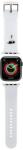 Karl Lagerfeld 3D Rubber Karl Head szíj Apple Watch 38/40/41mm - fehér