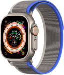 DUX DUCIS Apple Watch Ultra/8/7/6/SE/5/4/3/2/1 (42, 44, 45, 49 mm) Dux Ducis Tépőzáras sportszíj YJ változathoz kék-szürke
