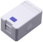 Nestron NBN-KEY-11U-S Keystone fali aljzat, felületre szerelhető, 1 portos, árnyékolatlan, 90°/180° keystone kompatibilis (NBN-KEY-11U-S)