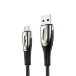 JOYROOM USB-A - micro USB Kábel - 2m 3A - Töltésjelzővel - Fekete (S-M411)