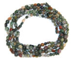  Colier din Agata Muschi Naturala Neregulata 5-10 x 5-8 mm