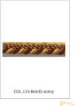  (30 szín) Zsinóros bortni - 15 mm széles 9385/115 Bordó-arany