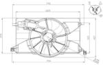 NRF ventilátor, motorhűtés NRF 47959 (47959)