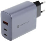 Forcell F-Energy GaN utazási töltő 2x USB C és USB A aljzattal - 4A 65W PD-vel és Quick Charge 4.0 (ipro-793504)