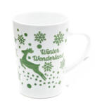  Karácsonyi zöld szarvasos bögre (ES07763_1)