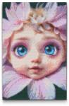  Gyémántszemes kirakó - Virágos baba Méret: 40x60cm, Keretezés: Műanyagtáblával, Gyémántok: Kerek