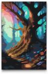  Festés számok szerint - Mesebeli erdő Méret: 20x30cm, Keretezés: Kartonlemezen
