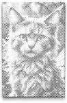 PontPöttyöző - Mágikus szárnyas macska Méret: 20x30cm, Keretezés: Műanyagtáblával, Szín: Piros
