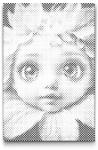  PontPöttyöző - Virágos baba Méret: 20x30cm, Keretezés: Műanyagtáblával, Szín: Zöld