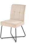 Halmar Scaun modern tapitat pentru sufragerie, tesatura stofa/metal, 50x60x90x47 cm, bej