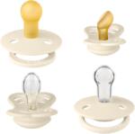 BIBS - Set 4 suzete Try-it collection 0 luni +-Ivory