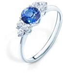 SAVICKI Inel de logodnă Fairytale: aur alb, safir albastru - savicki - 9 371,00 RON
