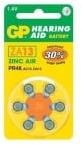 GP Batteries Hearing Aid ZA13 Cink-levegő hallókészülék elem 6db/bliszter (B3513)