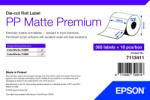 Epson 7113411 PP Matte, a ColorWorks esetében, 102x76mm, 365db, polipropilén, fehér öntapadó címkék (7113411)