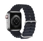 DUX DUCIS OCEAN WAVE szilikon szíj Apple Watch 42 / 44 / 45 mm grafit