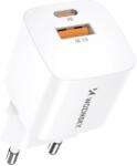 Wozinsky CMWCW 20W USB-C / USB-A hálózati töltő - fehér