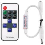 Avide 144W 5-24V LED szalag fényerőszabályzó 11 gombos RF távirányító és vezérlő Avide (AVI ABLS12V11KDIMM 144W RFC)