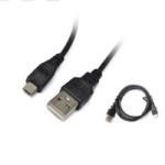 Iris USB-A - MicroUSB kábel 15cm fekete (CX-102)