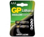 GP Batteries Lithium AAA mikro elem (2db / csomag) (B15112)