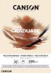 Canson Pad Graduate Mixed Media Скицник 30 A5 220 g Natural (C400110367)