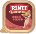 RINTI Gold Beef&Guinea fowl Mini tálca marhahús és gyöngytyúk 100 g