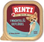 RINTI Gold Quail&Poultry Mini tálca fürj és baromfi 100 g