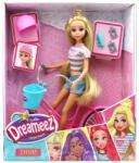 Dreameez Set de joaca papusa cu bicicleta, Dreameez Papusa