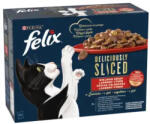 FELIX Deliciously Sliced házias válogatás aszpikban nedves macskaeledel 12x80gr