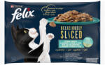 FELIX Deliciously Sliced halas válogatás aszpikban nedves macskaeledel 4x80gr