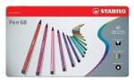 STABILO Filctoll STABILO Pen 68 40 darabos fém dobozban (6840-6) - tonerpiac