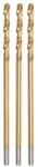JUFISTO Burghiu pentru metal, nitrura de titan, 3 buc, 1 mm, Jufisto (W21M410) Burghiu
